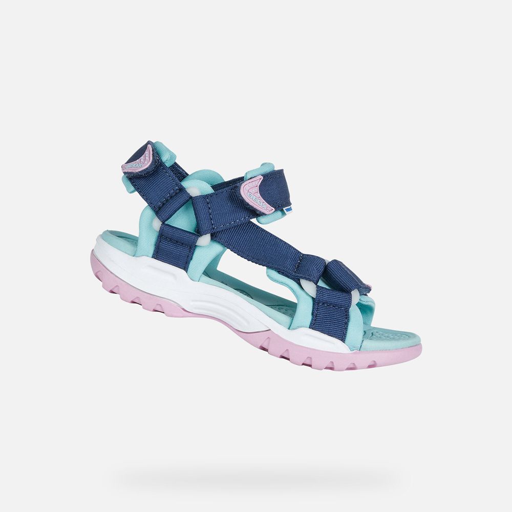 Geox Sandals Blue Borealis - Geox Girls Shoes - TSFUYA541